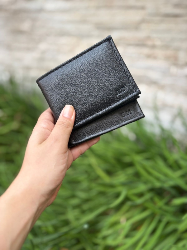 Carteira Masculina Slim Couro Legítimo Personalizada Com Iniciais Baixo Relevo