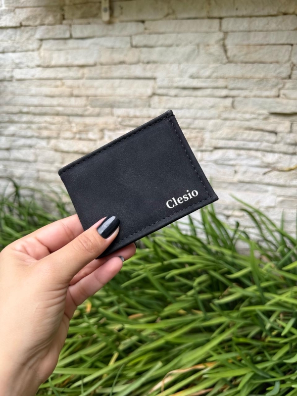 Carteira Masculina Mini Slim Camurça Personalizado